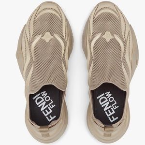 Authentic Brand New Fendi Beige Mesh Running Sneakers
